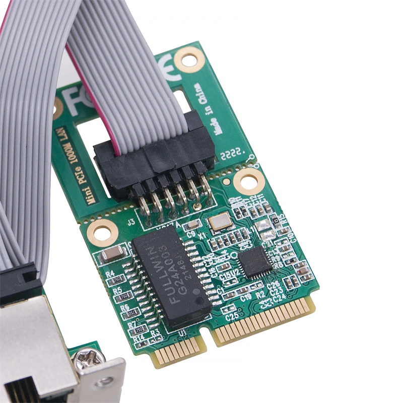 Mini Adaptador PCI Express Gigabit Ethernet – Chip Realtek RTL8111F RG45 - imagen 2