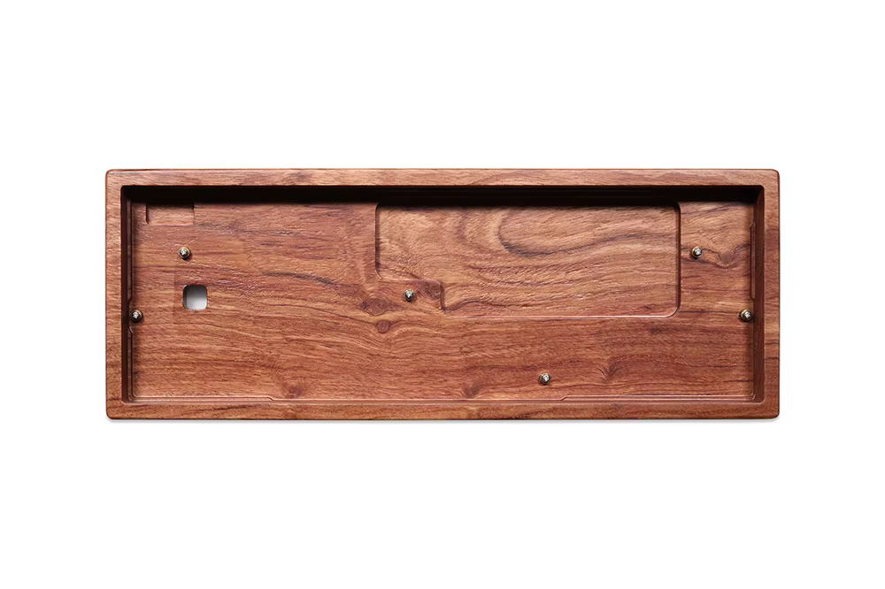 Teclado en caja de madera Palisandro