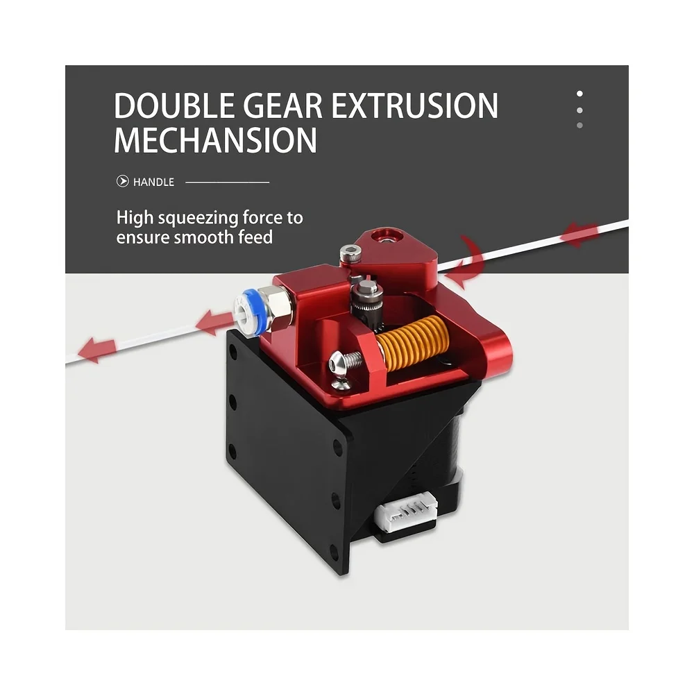 Extrusora de doble engranaje Ender 3 v2 Eje de motor mejorado de 20 mm, compatible con la impresora 3D Ender 3 Pro CR10 Series Unidad de filamento de TPU - imagen 4