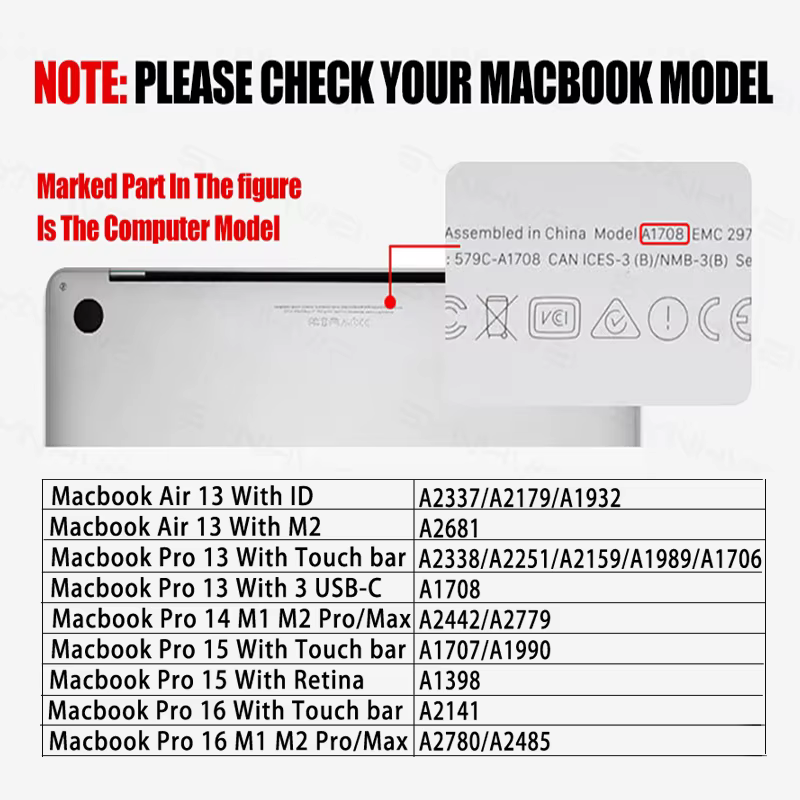 Protector de pantalla transparente para MacBook
