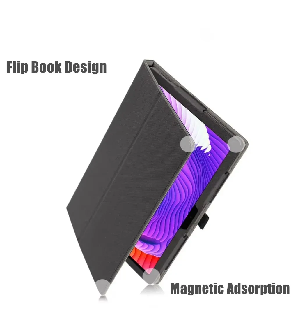 Acer E10 Funda Tapa Cuero PU Correa de Mano Soporte Plegable - imagen 2