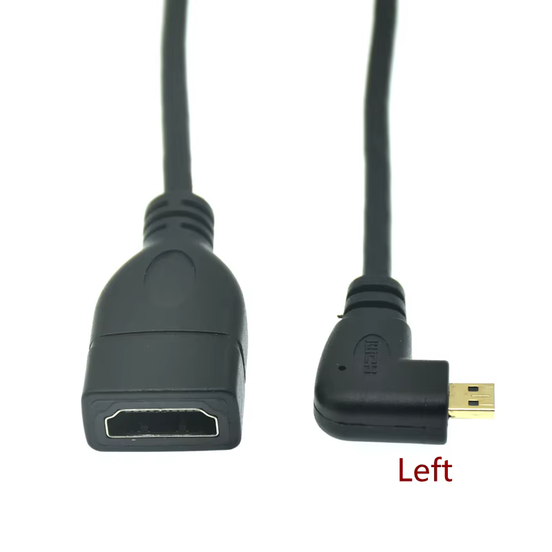 Detalle del conector Micro HDMI en ángulo