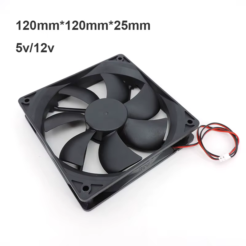 Ventilador PC 120mm Sin Escobillas 12V 2 Pines–Refrigeración Silenciosa - imagen 4