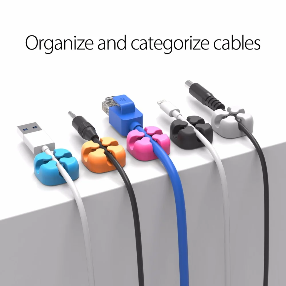 Organizador Cables ORICO Silicona Escritorio - imagen 4