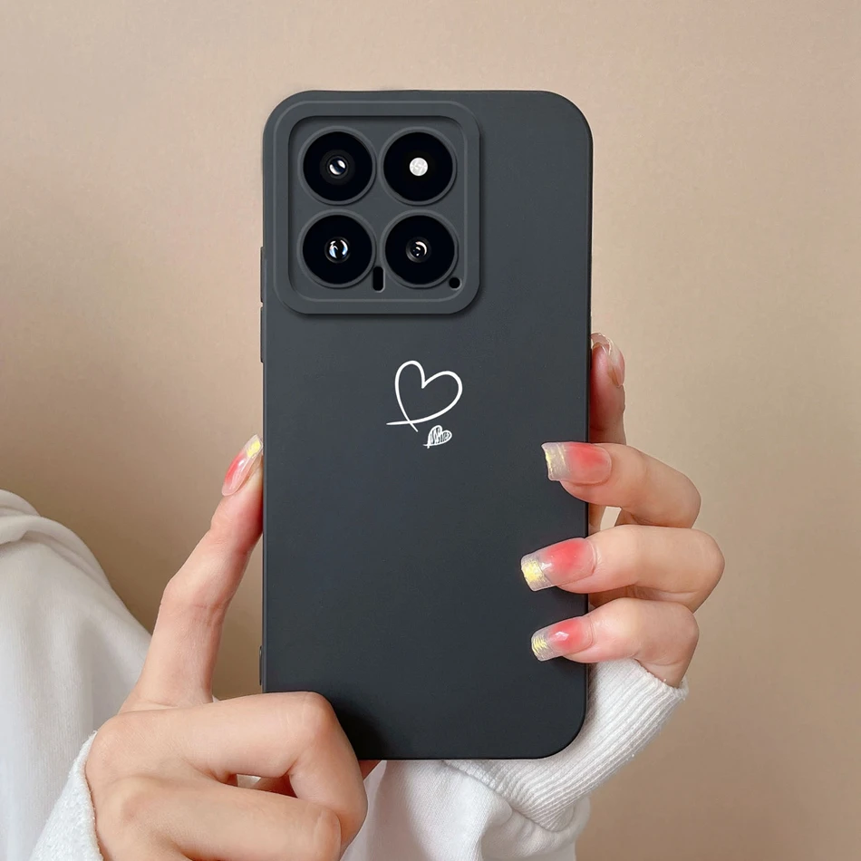 Funda de silicona líquida para Xiaomi 14 Pro en vista frontal
