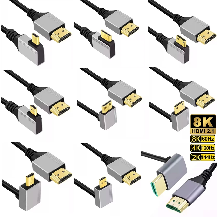 Cable Micro HDMI 8K para GoPro, Raspberry Pi y Cámaras - imagen 2