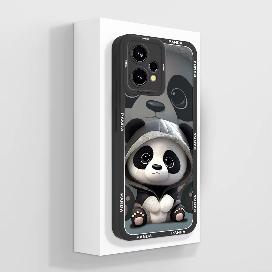 Funda panda vista frontal