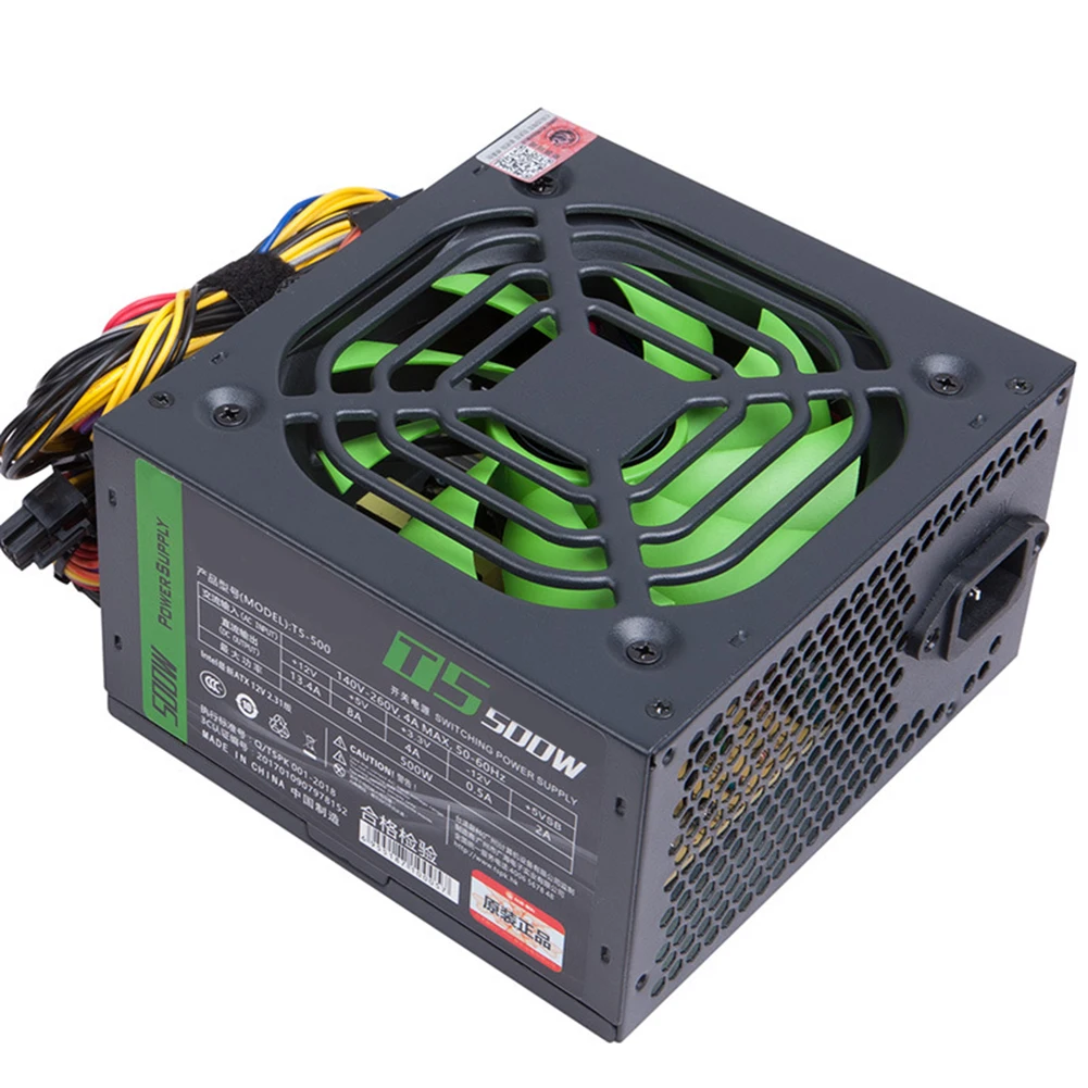 Fuente de alimentación silenciosa ATX para PC modular doble SATA