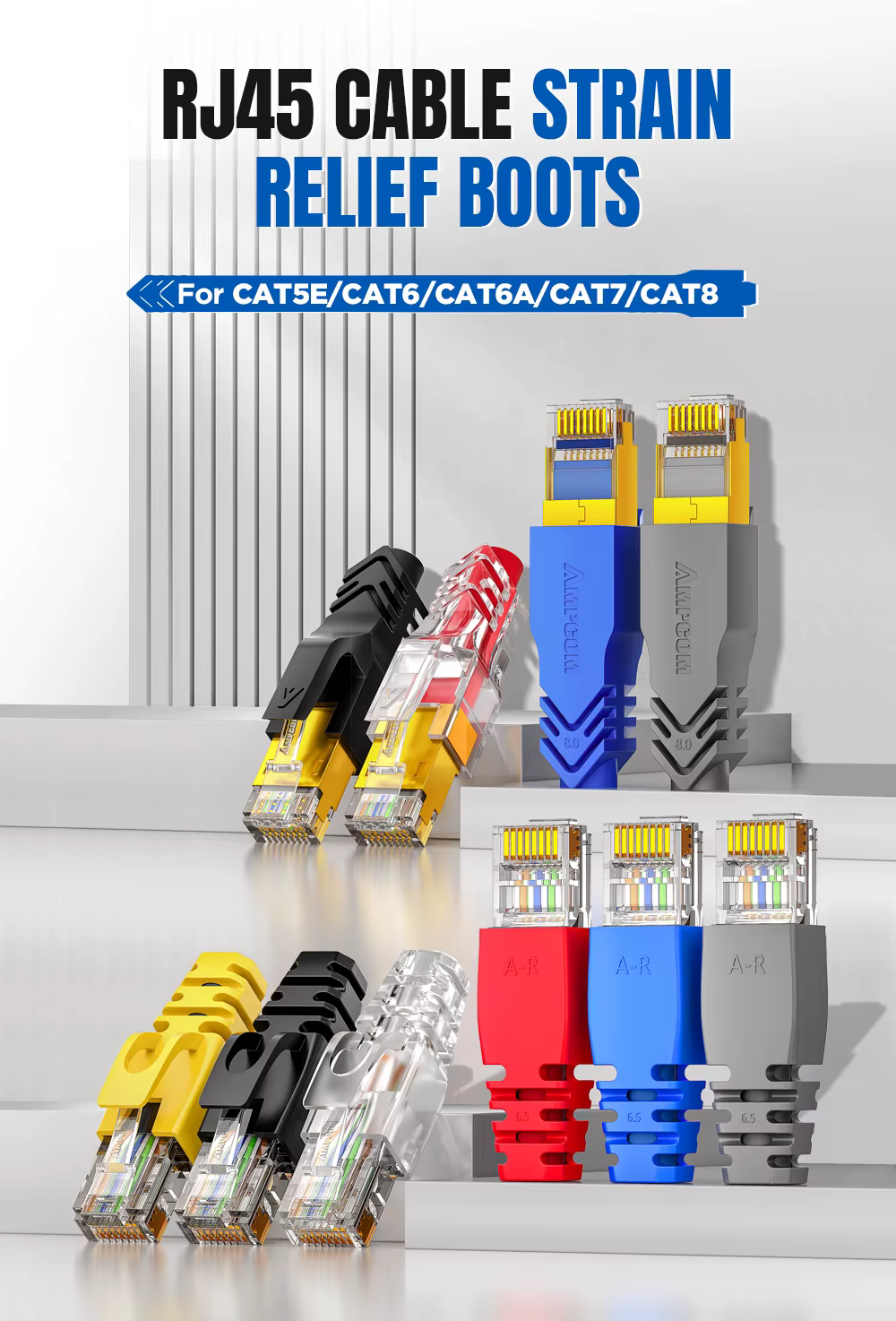 Bota RJ45 de alivio de tensión