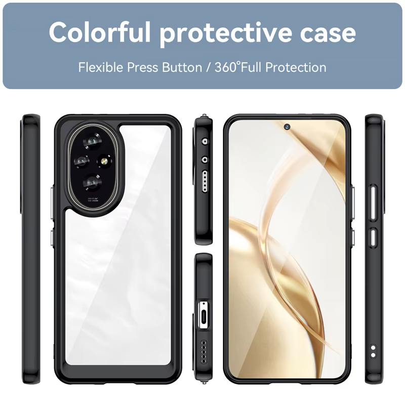 Funda transparente TPU vista frontal