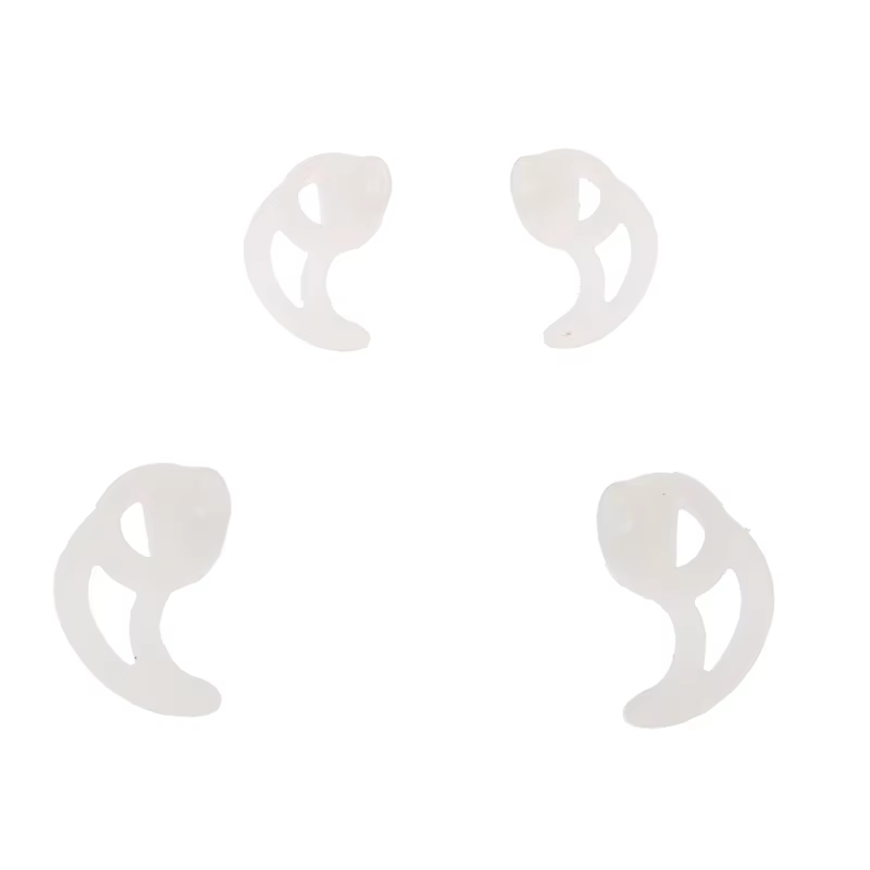 Aletas de silicona transparentes para auricular de radio