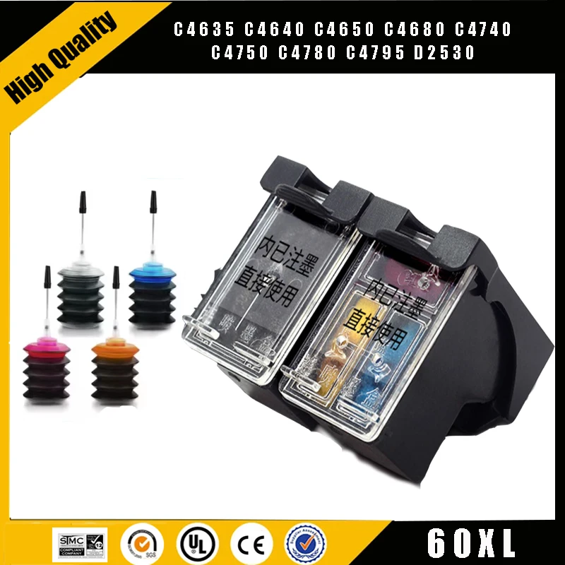 Cartucho de Tinta Compatible HP 60XL para Photosmart y Deskjet - imagen 5