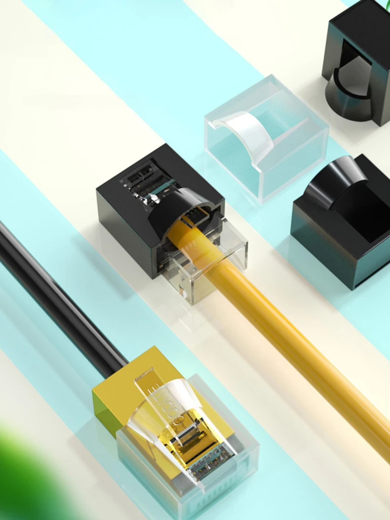 Protectores antipolvo para conectores RJ45 en diversos colores