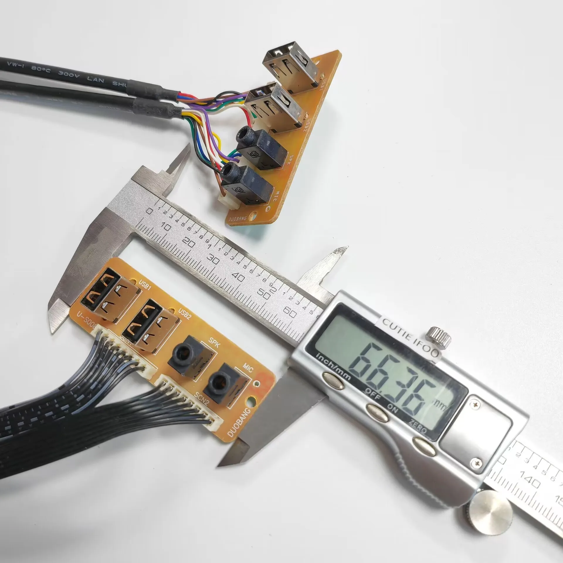 Detalle de conexiones del cable de extensión