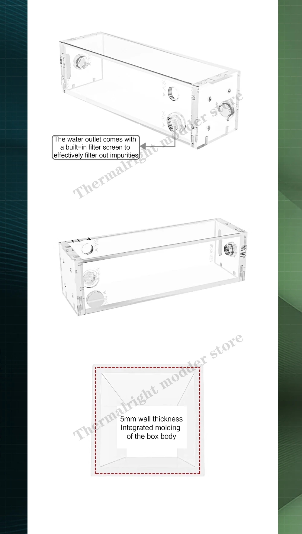 Cuerpo transparente del depósito FREEZEMOD