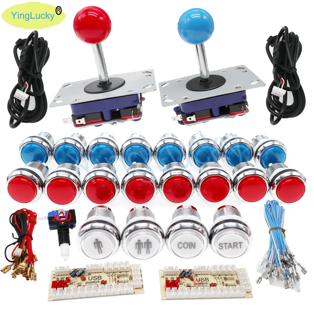 Botones LED iluminados para arcade