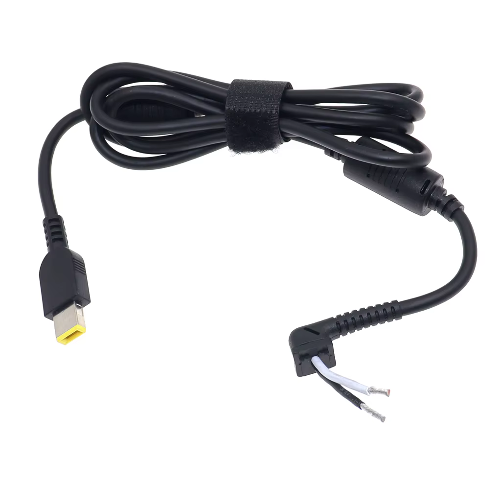 Detalle del conector cuadrado del cable