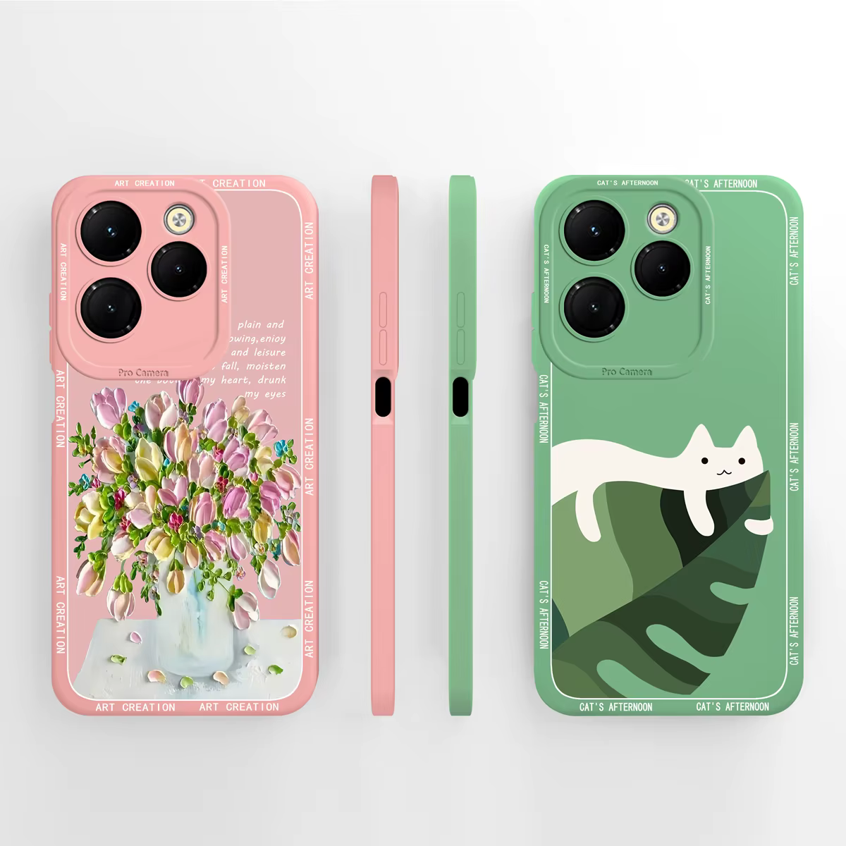 Infinix Hot 40 Pro Funda Silicona Líquida – Diseño Mariposa - imagen 4