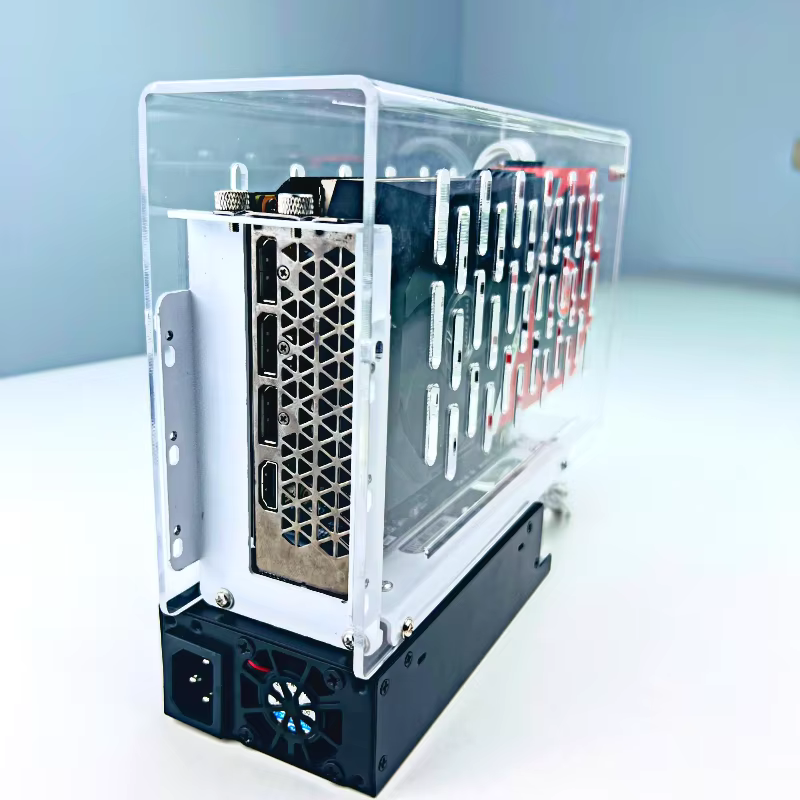 Soporte EGPU de metal y acrílico con imán magnético