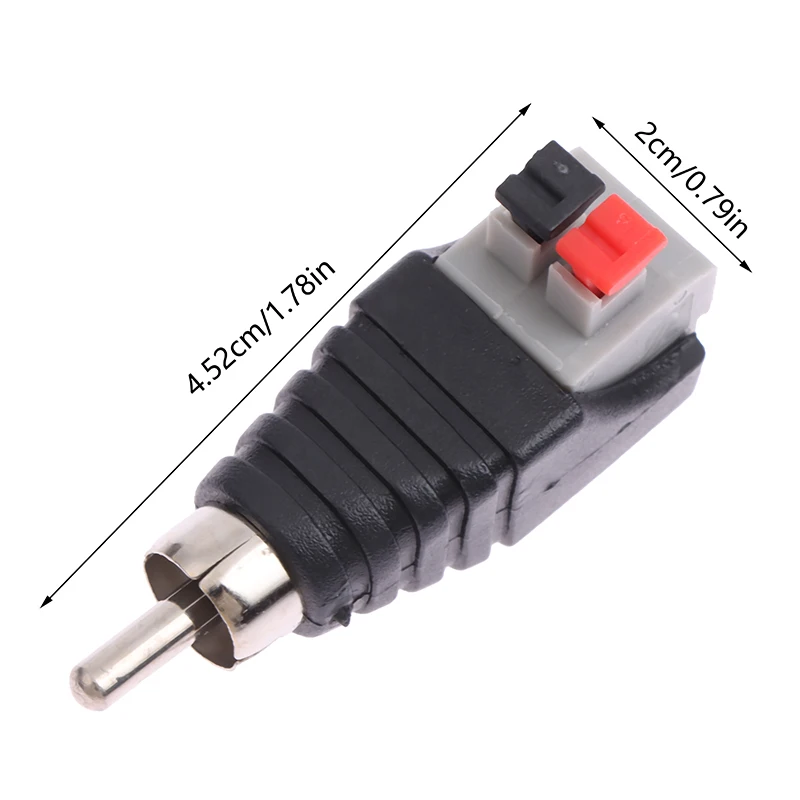 Adaptador RCA de Altavoz – Cable Audio con Conector a Presión - imagen 5