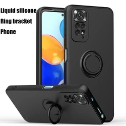 Funda Silicona Líquida Redmi Note 12 Pro – Soporte Anillo Antigolpes