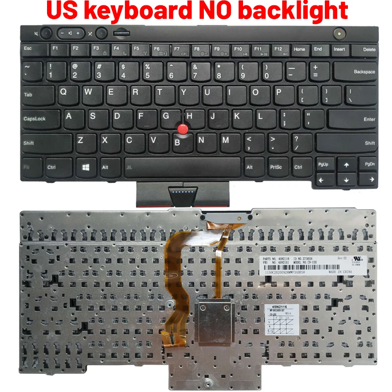 Teclado ThinkPad negro multilingüe detalle