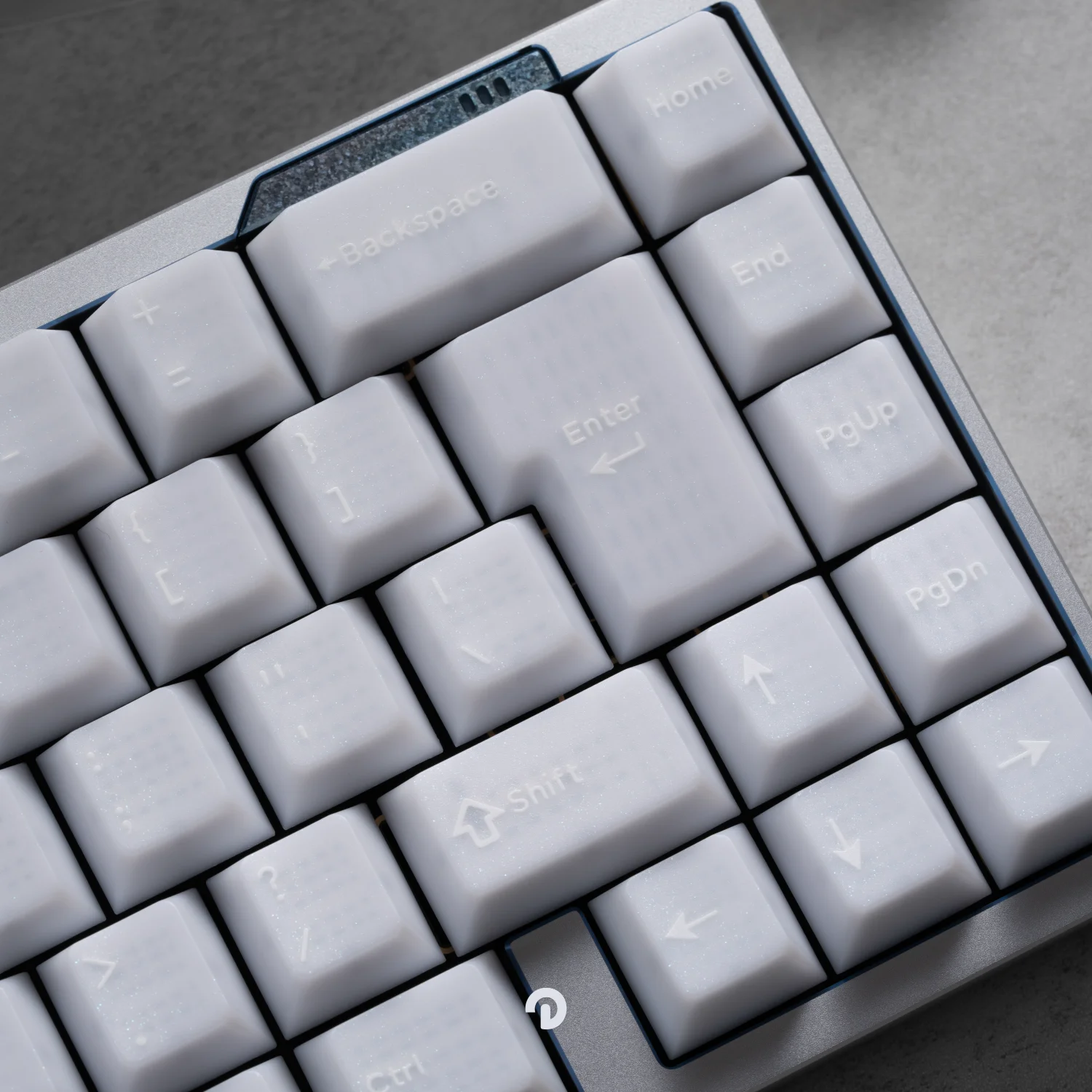 Domikey Pearl Keycaps Cherry Profile – Doble Disparo Retroiluminado - imagen 5