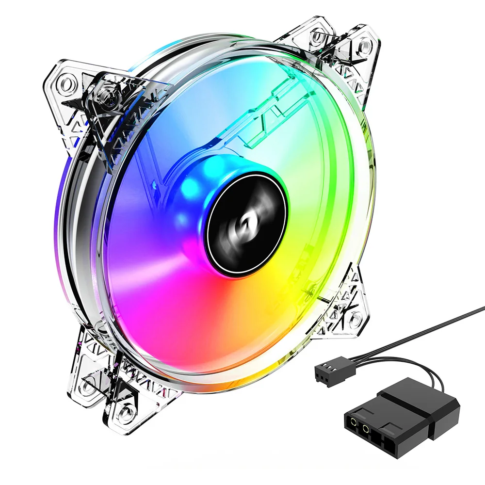 Ventilador PC 120mm PWM ARGB 5V con Control Térmico Inteligente - imagen 3