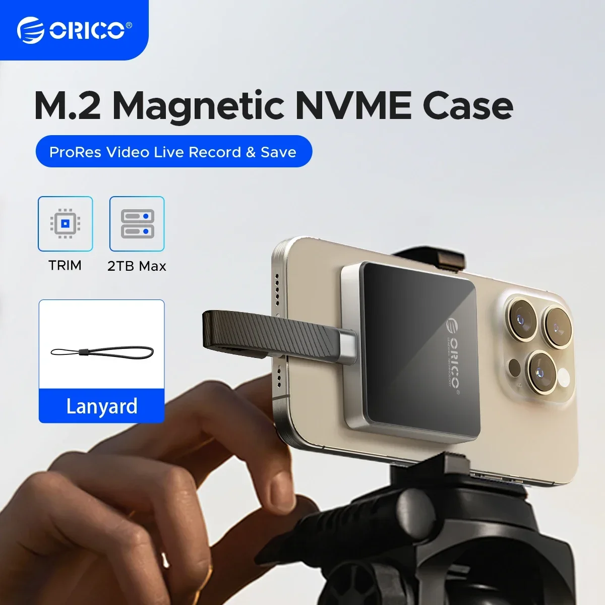 ORICO Caja M.2 NVMe 2230 USB-C 10Gbps - MacBook / iPhone 15 Pro - imagen 2