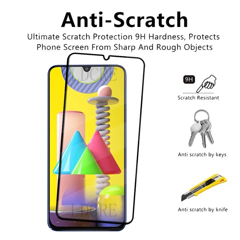 Protector Vidrio Templado para Samsung Galaxy M31 Pantalla Completa - imagen 5