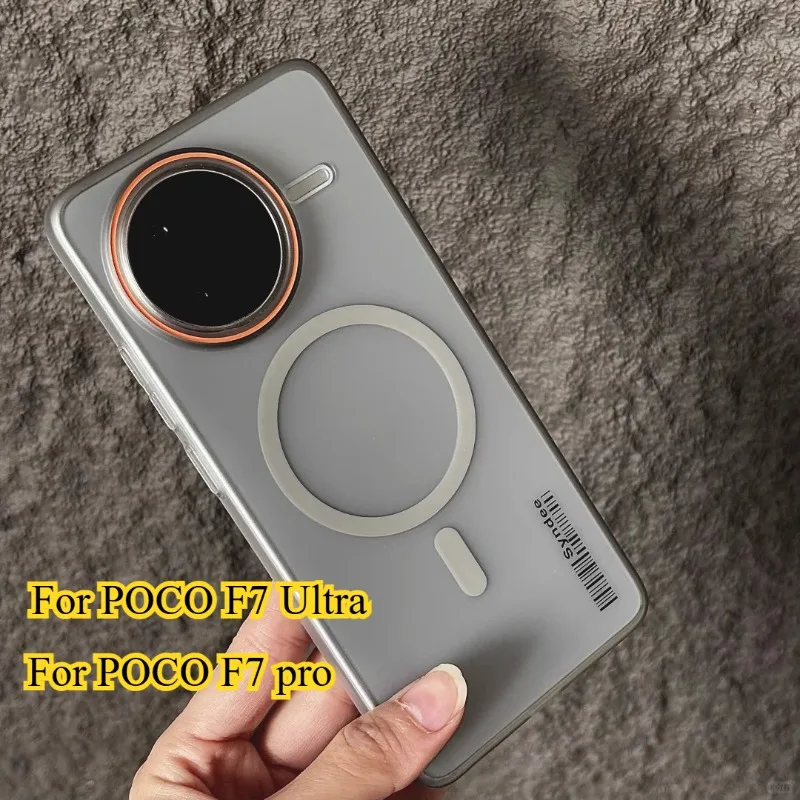 POCO F7 Ultra / F7 Pro – Funda MagSafe Mate Translúcida Antigolpes