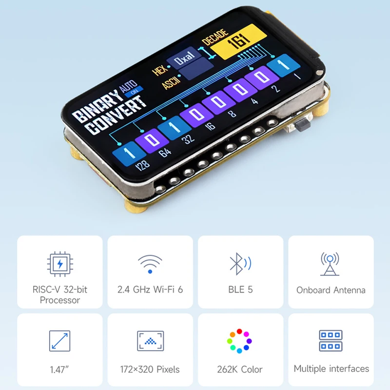 Waveshare ESP32-C6 – Placa de Desarrollo con Pantalla RISC-V WiFi 6 - imagen 2