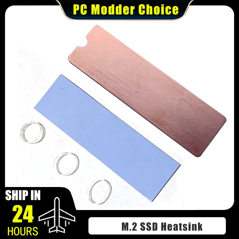 Disipador Cobre M.2 2280 NVMe – Refrigeración SSD Alta Disipación - imagen 3