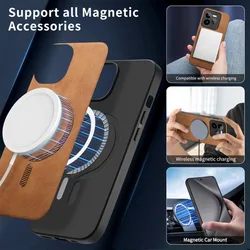 Funda Trasera Realme GT 7 Pro Magsafe Cuero Magnética