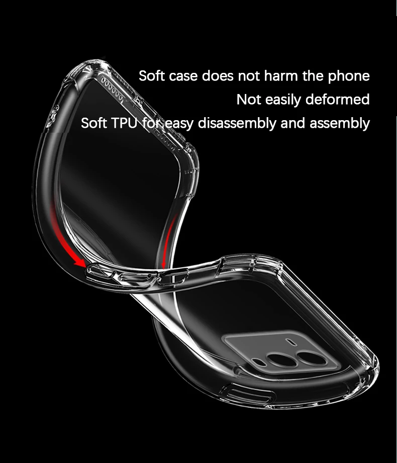 Funda transparente mostrando el diseño del VIVO V25