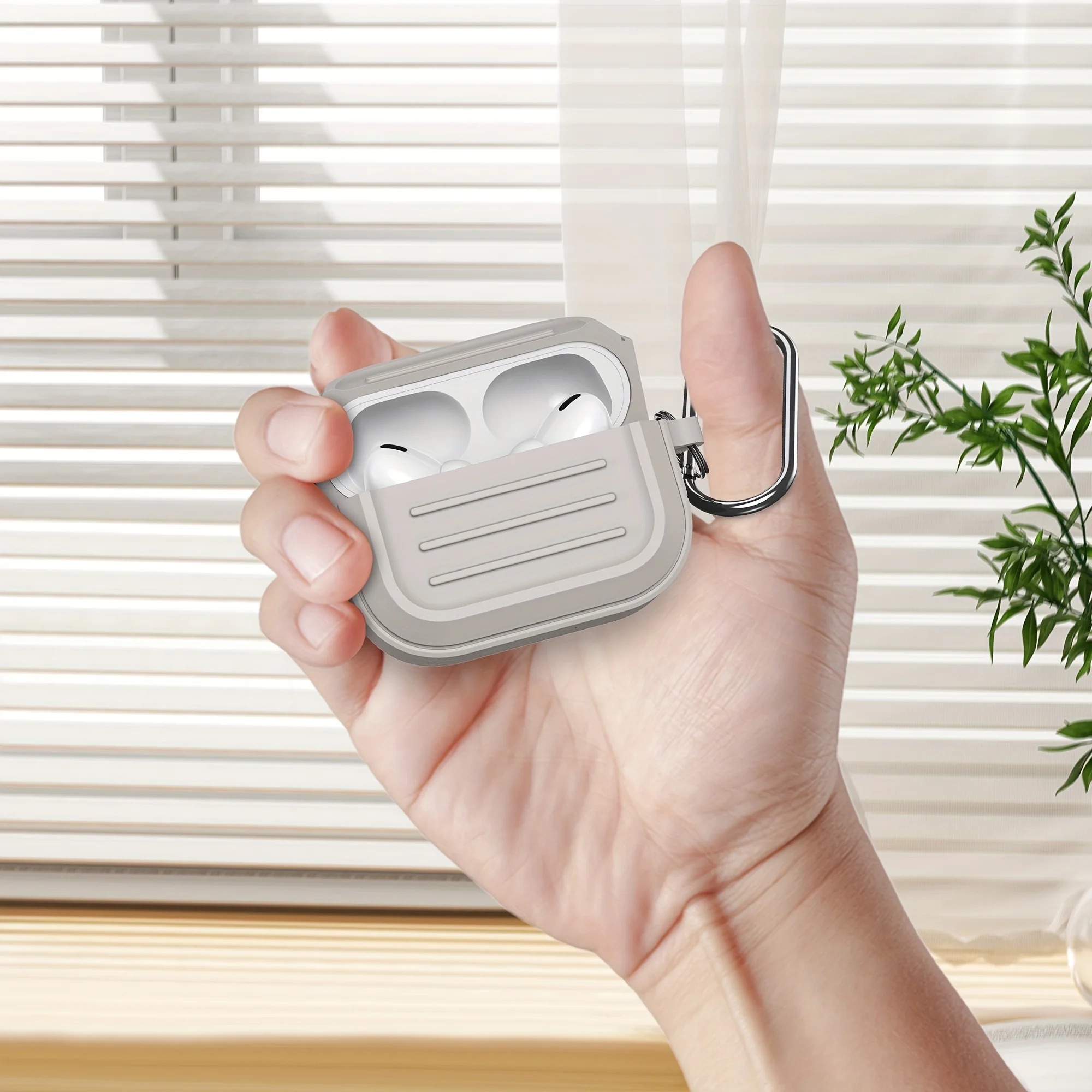 Funda Apple AirPods 1/2/3/Pro Silicona TPU con Gancho