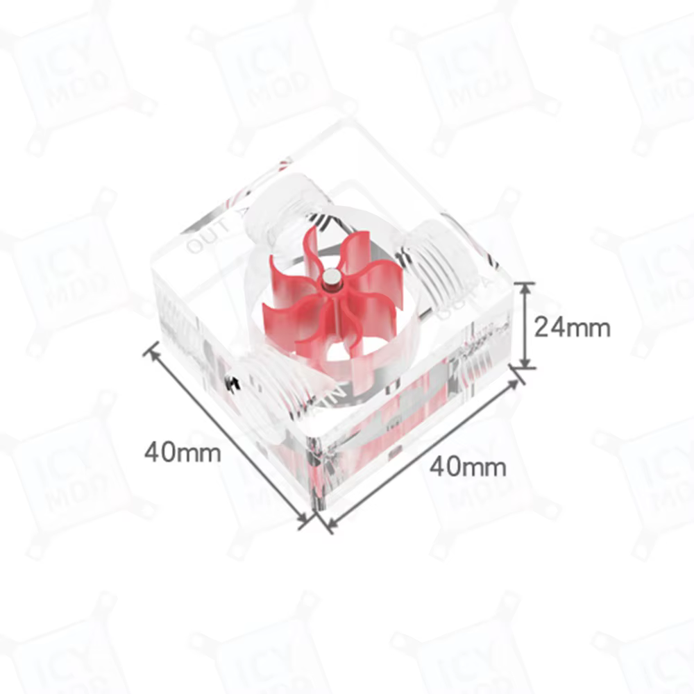 Cubo de flujo LSJ-PM3 visto frontal