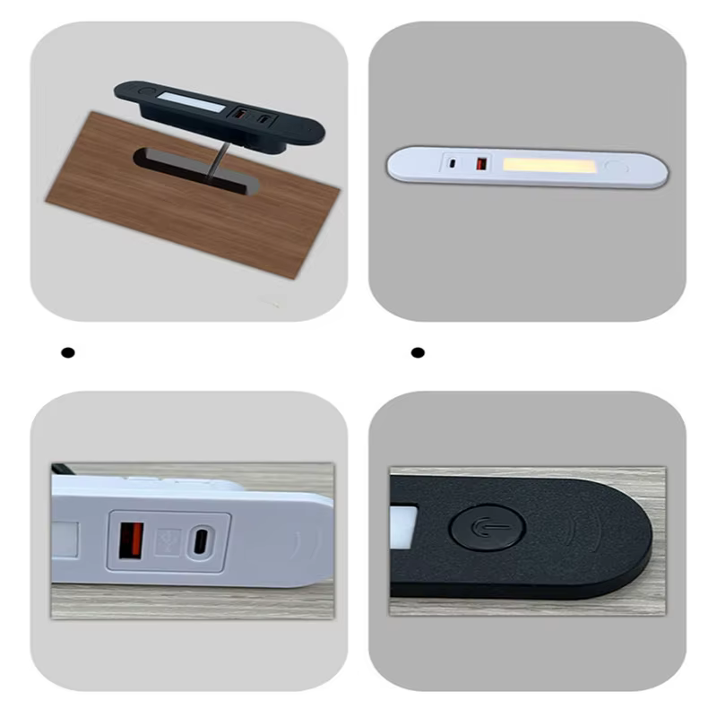 Enchufe Empotrable Oculto USB-A USB-C con Luz Nocturna - imagen 3
