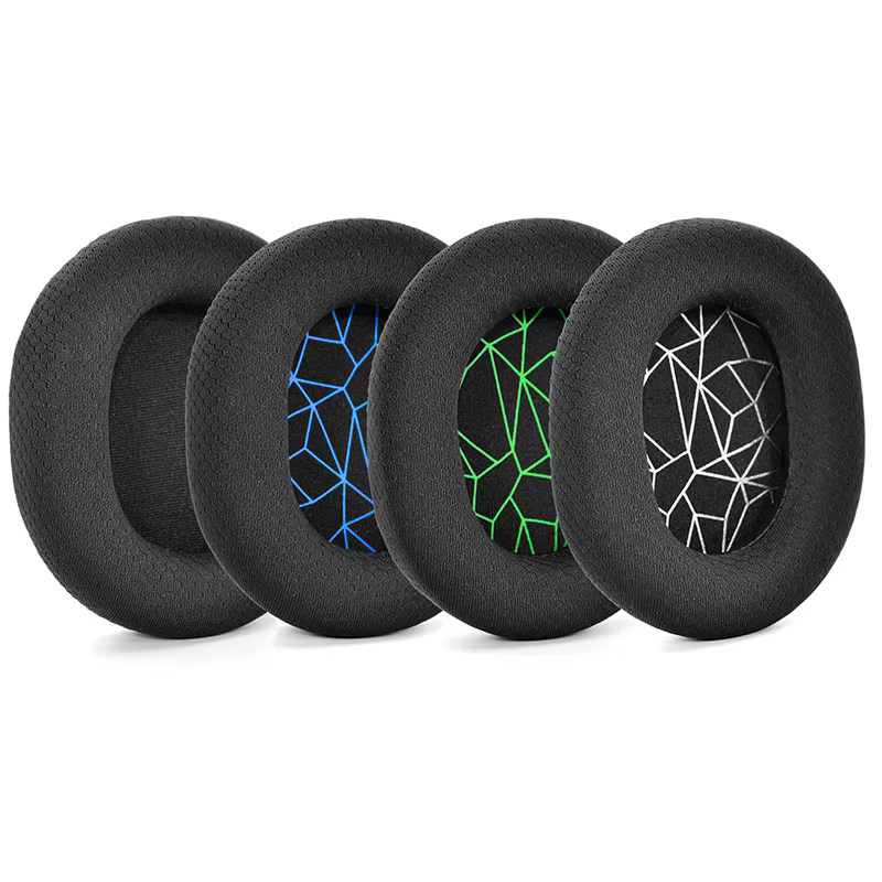 Detalle de espuma viscoelástica para auriculares