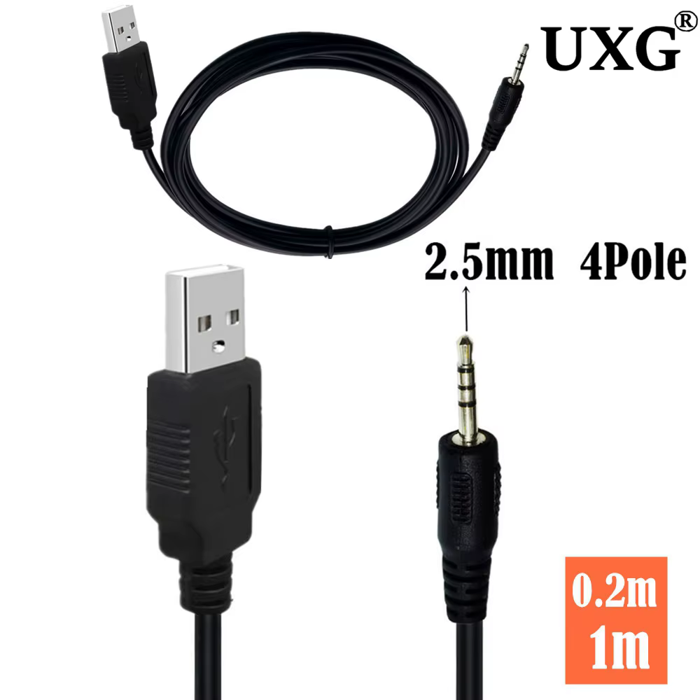 Cable USB a 2,5 mm para auriculares Synchros