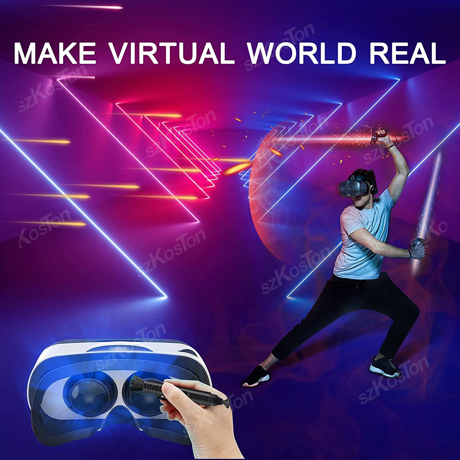 Kit Limpieza Lentes VR Pluma Meta Quest 3S / Oculus 2 3 / Vision Pro - imagen 3