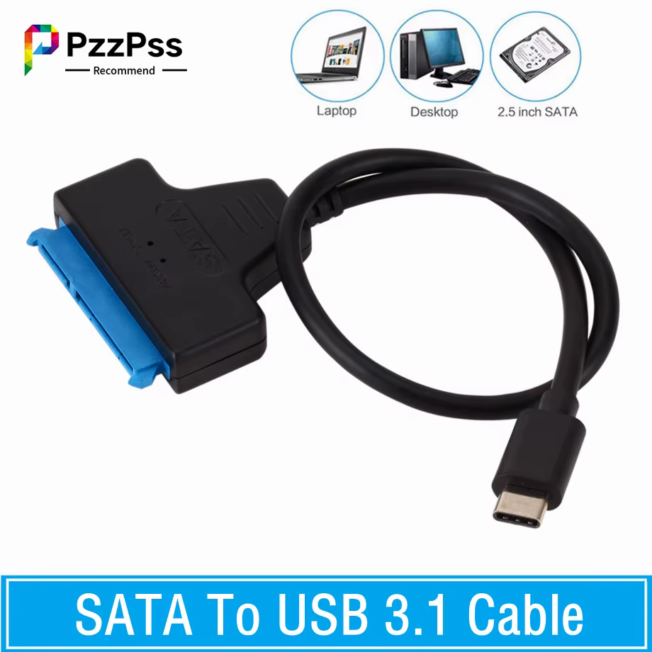 Cable adaptador SATA a USB 3.1 PzzPss