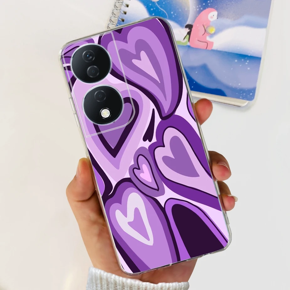 Funda suaves para Honor X7b - vista lateral
