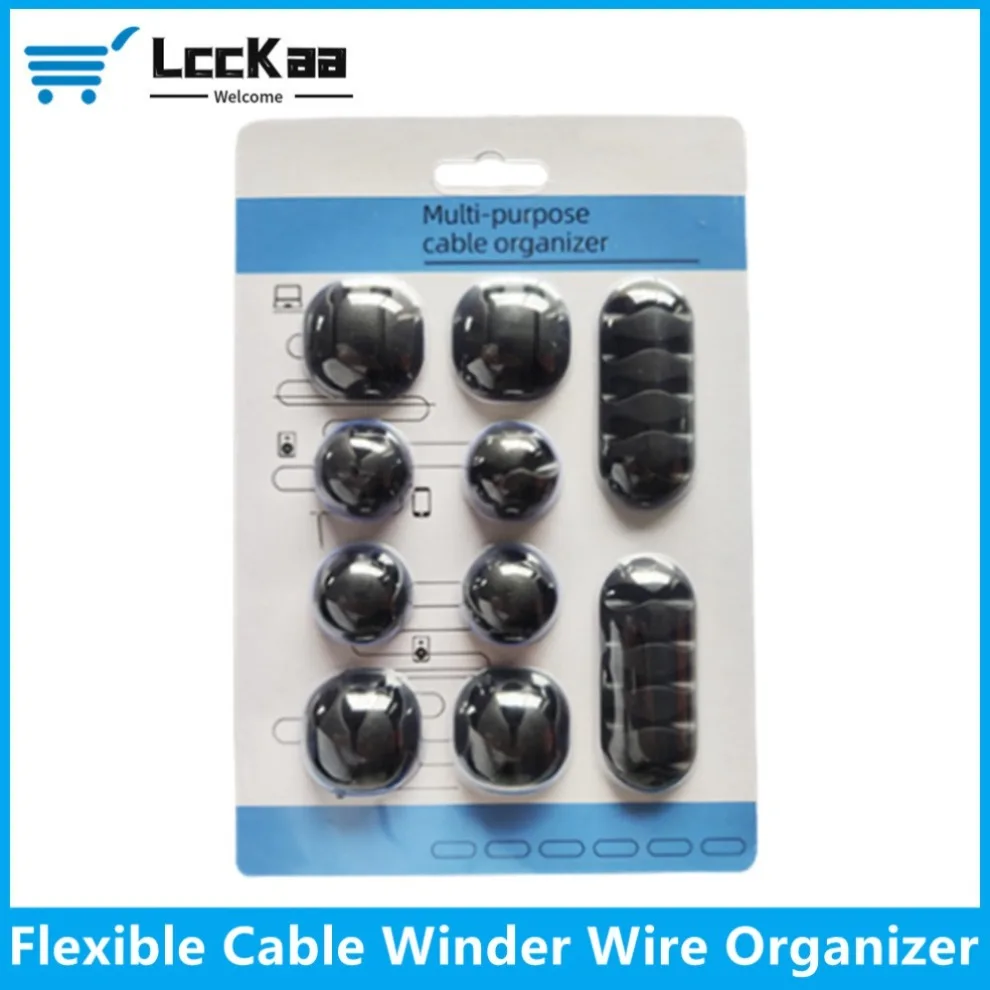 Clip Organizador de Cables USB y Auriculares – Silicona Flexible - imagen 2