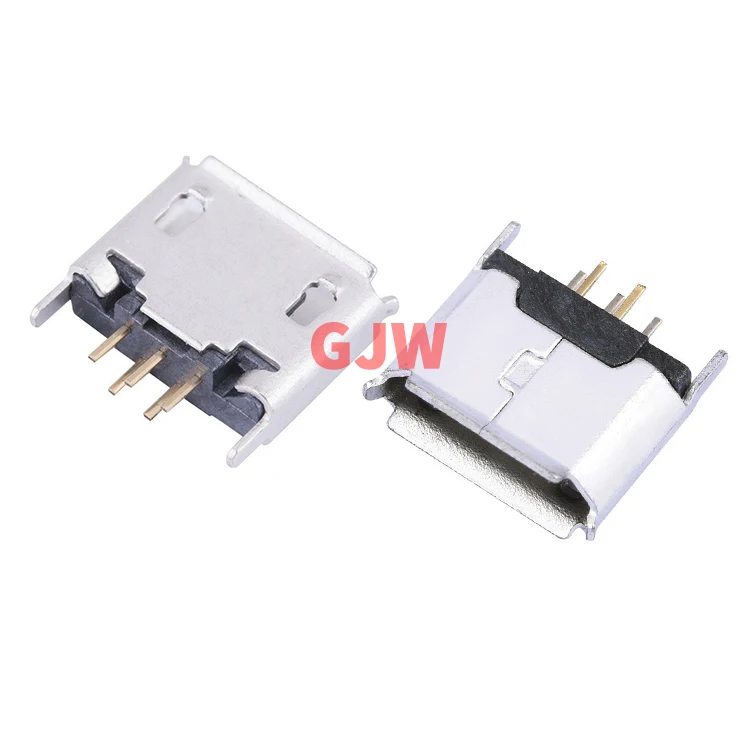 Conector USB Micro 5P hembra detalle de pines