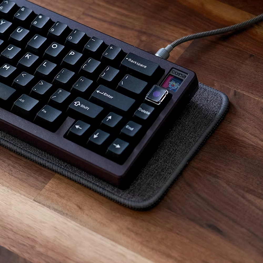 ECHOME Alfombrilla de lino para teclado mecánico: mejora sonido