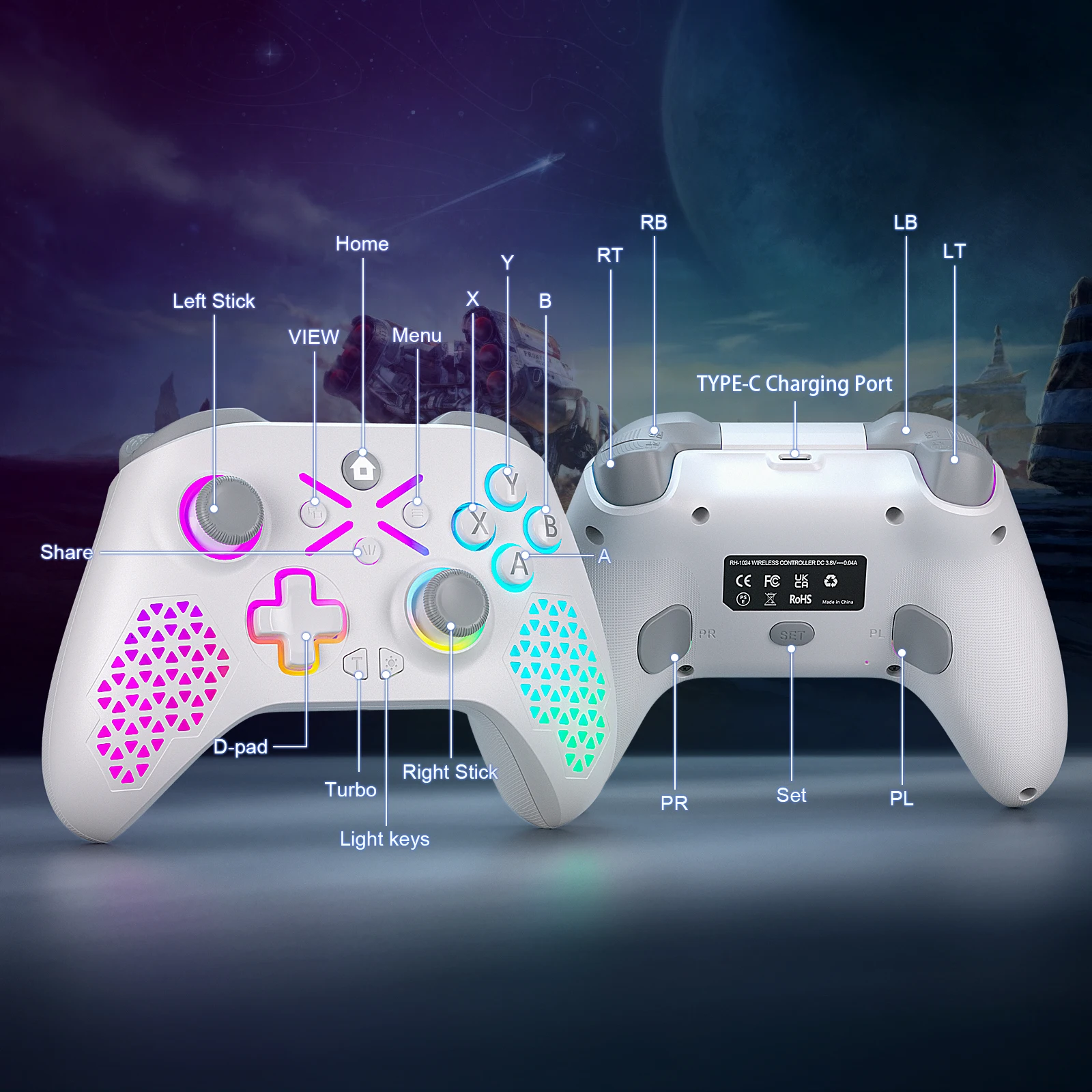 Mando inalámbrico 2,4 GHz para Xbox One, Series X|S y PC - imagen 5