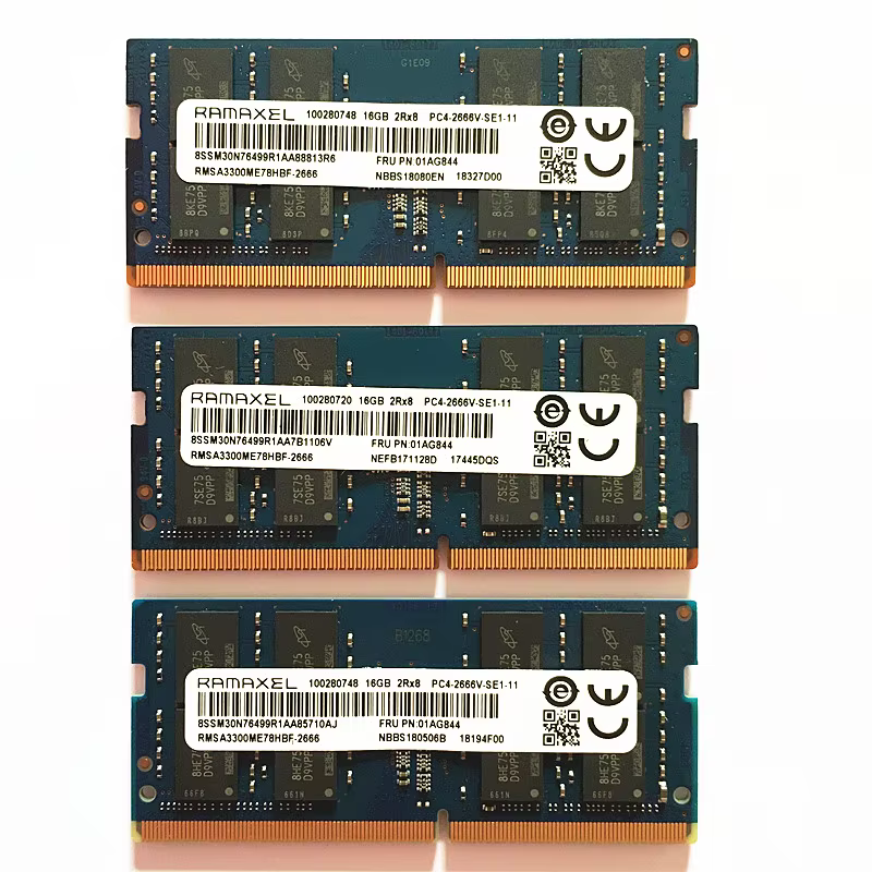 Memoria RAMAXEL DDR4 16GB SODIMM vista lateral