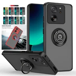 Funda Xiaomi 13T Pro Antigolpes Mate con Anillo y Soporte Magnético