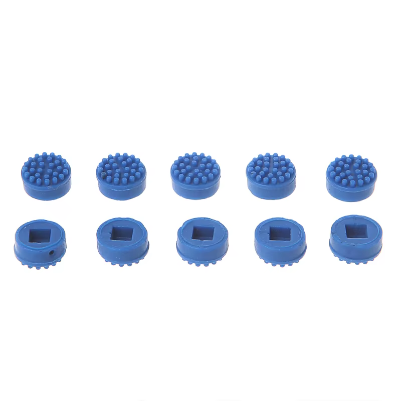 Tapas TrackPoint azules detalle
